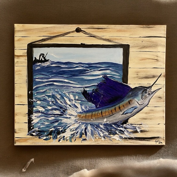 Original Sailfish Painting - Picture 1 of 7